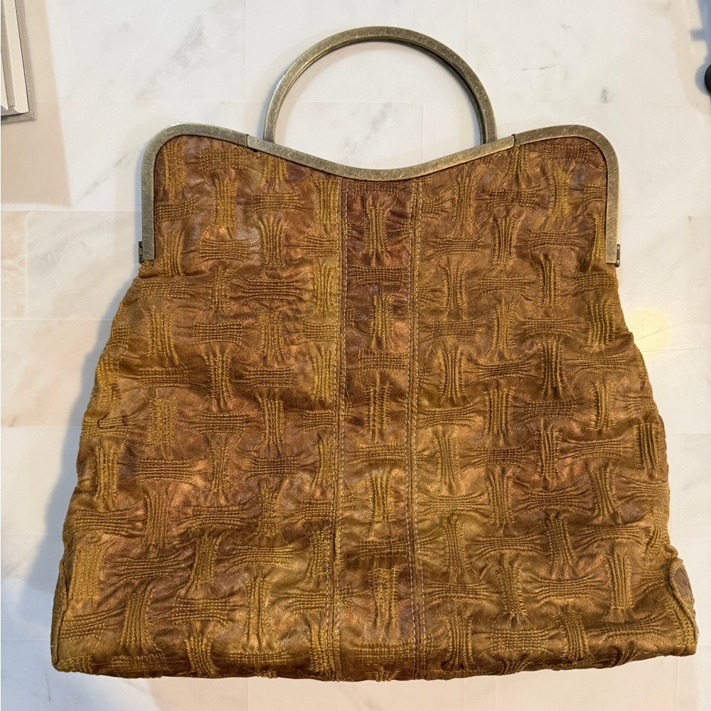 Elegant Brown Leather Shoulder Bag